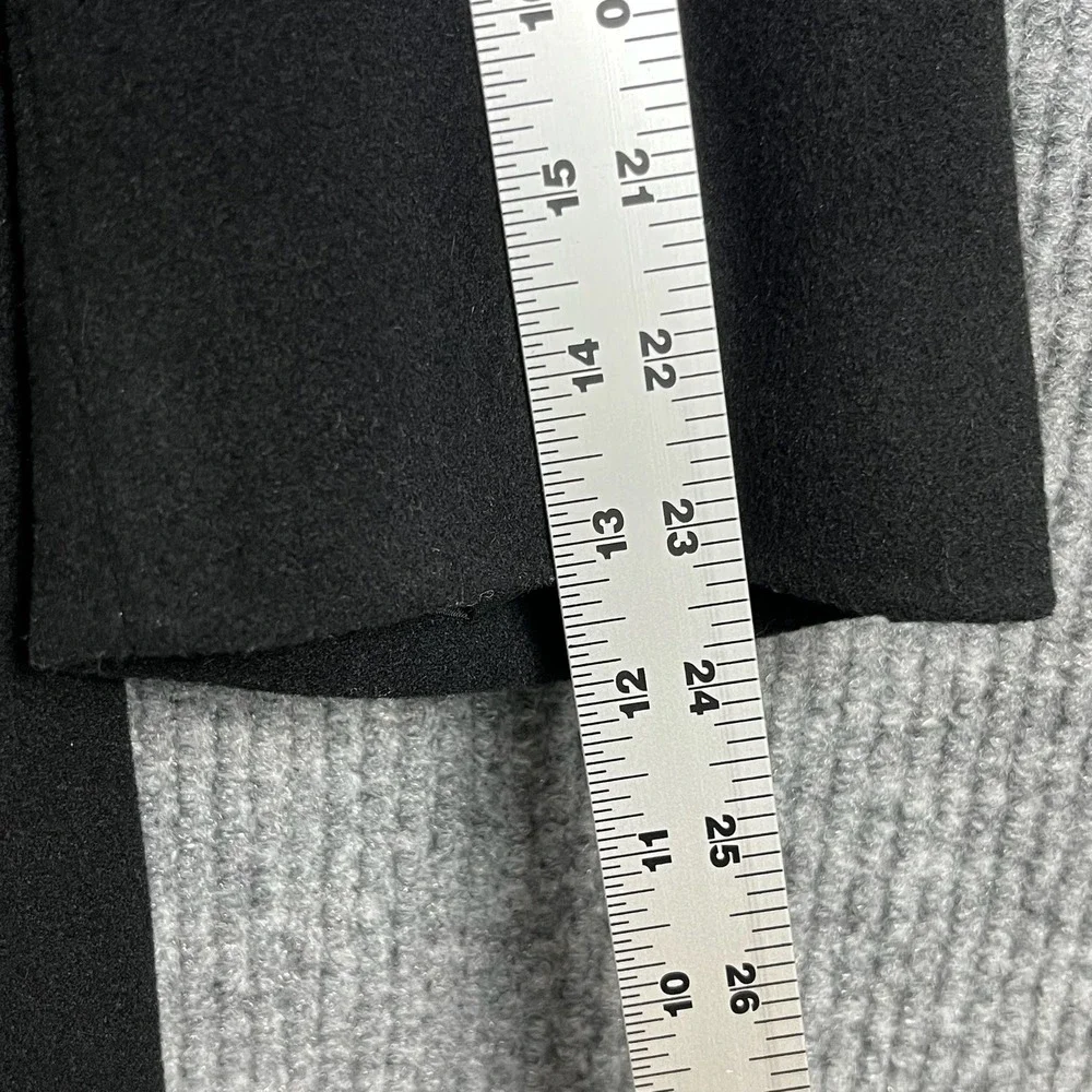 Lauren Ralph Lauren Coat Mens 42R Black Cashmere Blend Wool Topcoat Italy Ivy